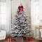 7.5ft. Pre-Lit Real Touch™ Flocked Grand Teton Pine Artificial Christmas Tree, Warm White LED Lights